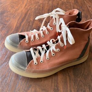 Converse High-Top Converse Sneakers in Rust and Gray